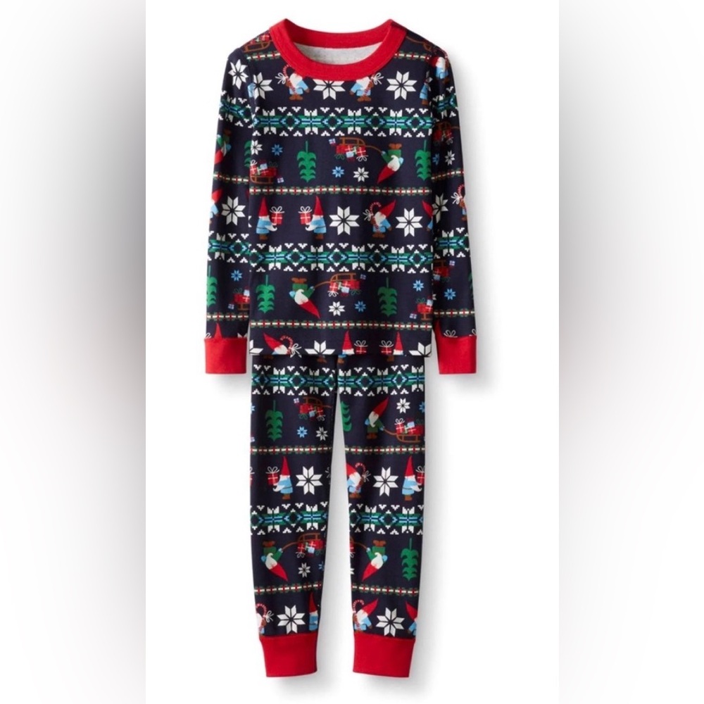 Hanna Andersson Organic Cotton Gnome Sweet Gnome Pajama Set 2 Pieces Women’s XS
